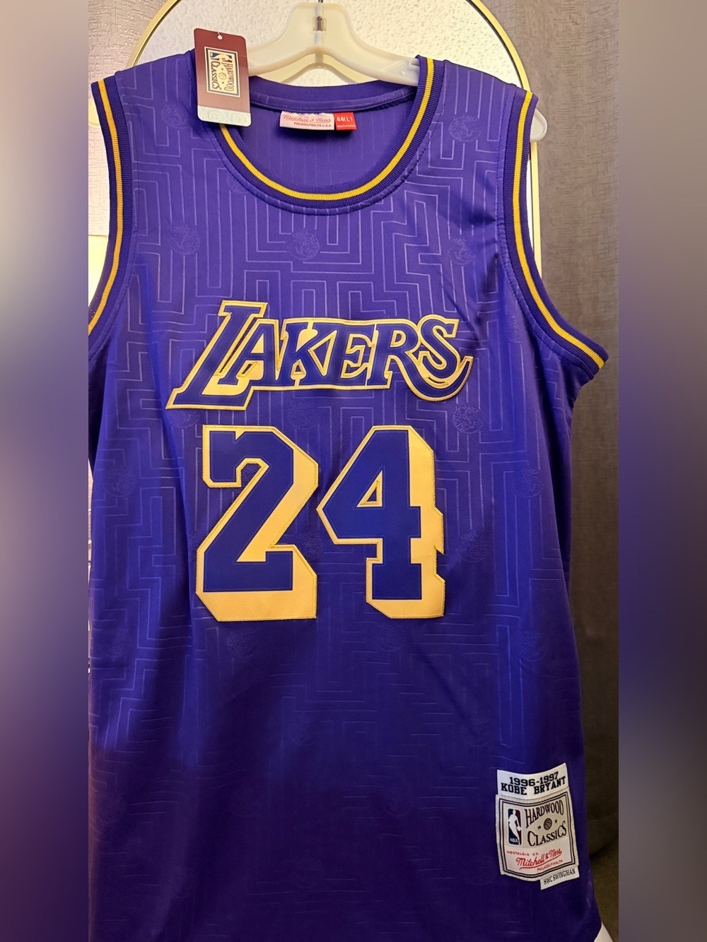 Mitchell & Ness Lakers Purple and Gold #24 Jersey